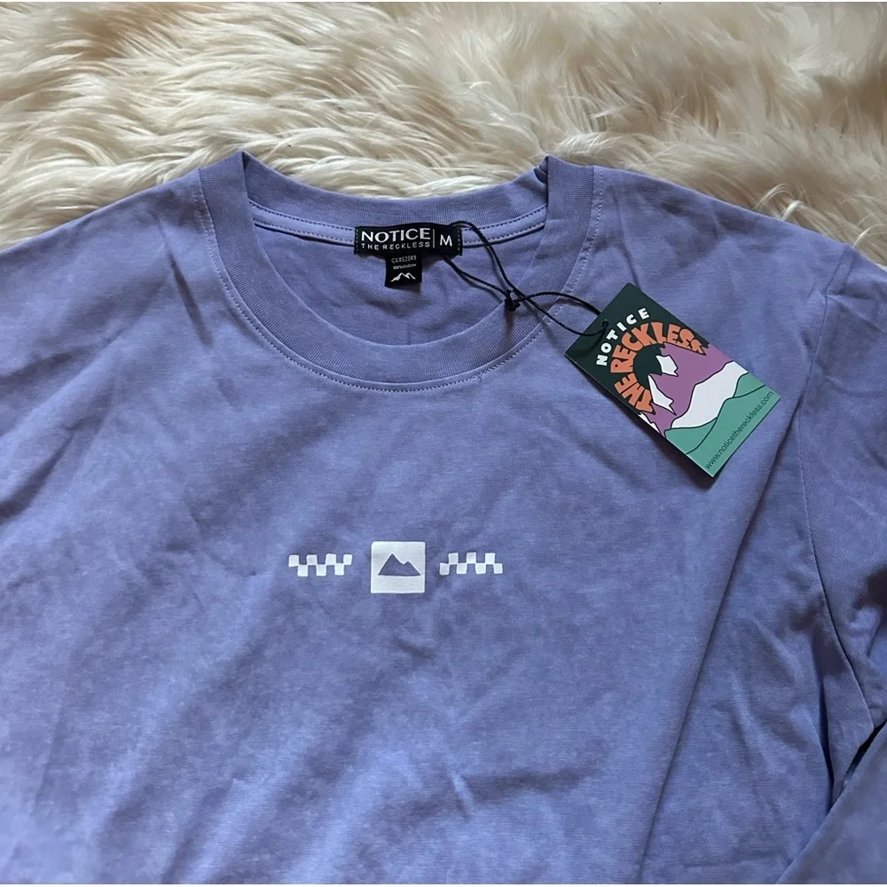NWT The Reckless Women's Purple Long Sleeve Tee - Picture 4 of 5